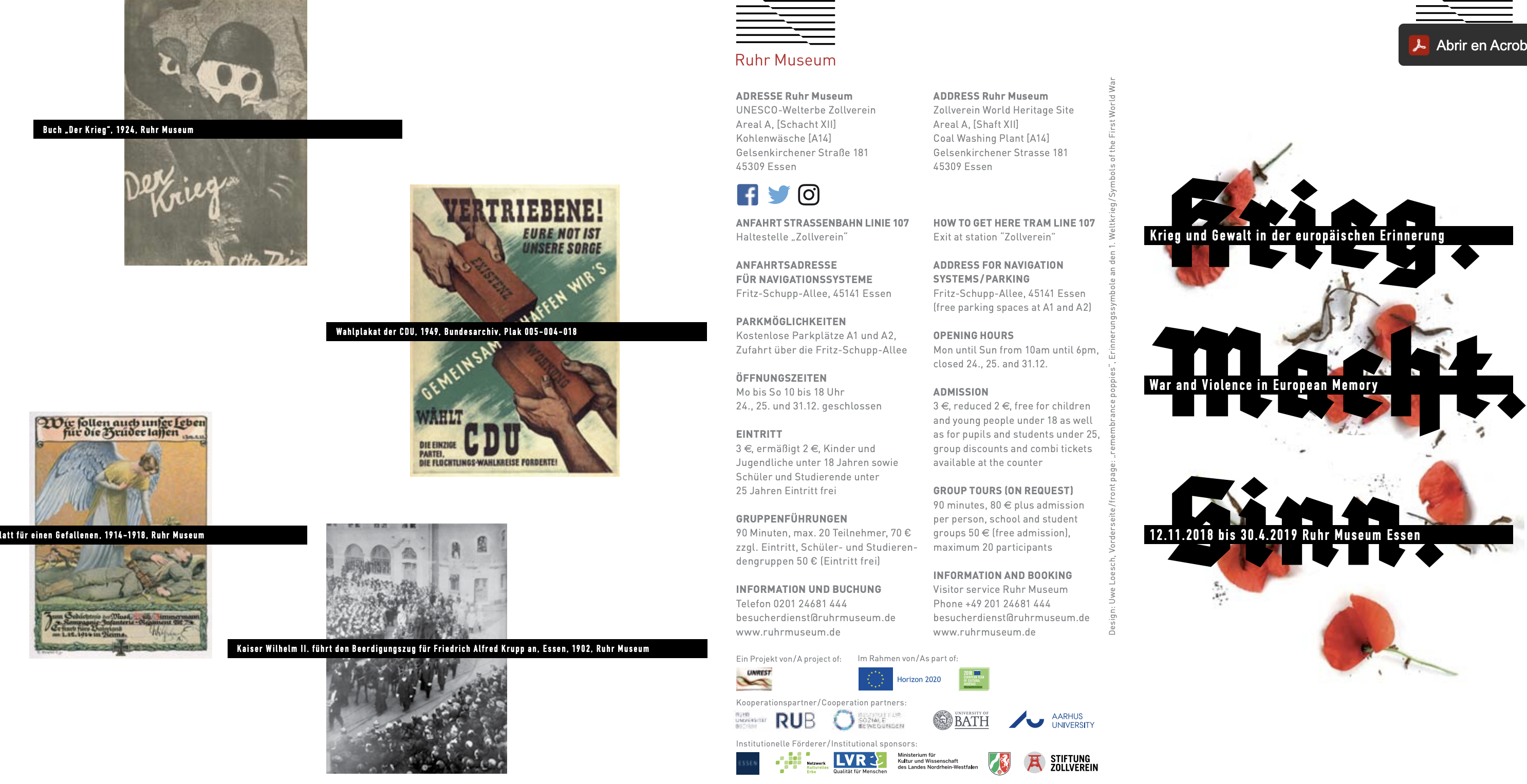 Flyer Krieg Macht Sinn 2018