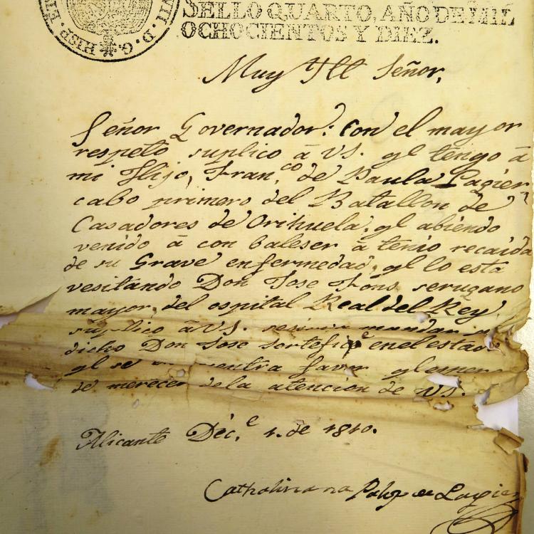 Carta original