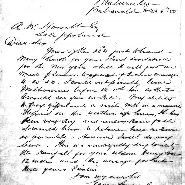 Howitt and Fison Archive