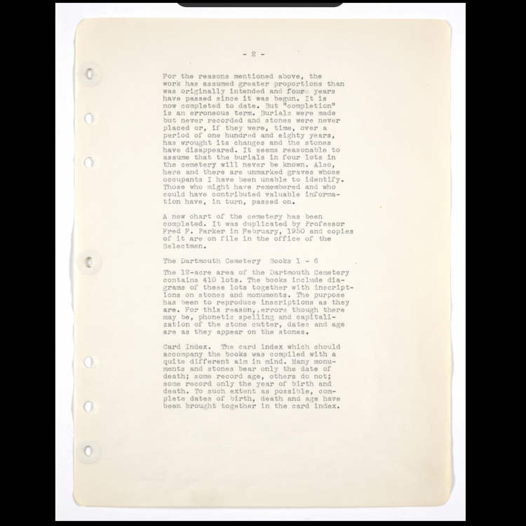 Hanover Cemetery Records
