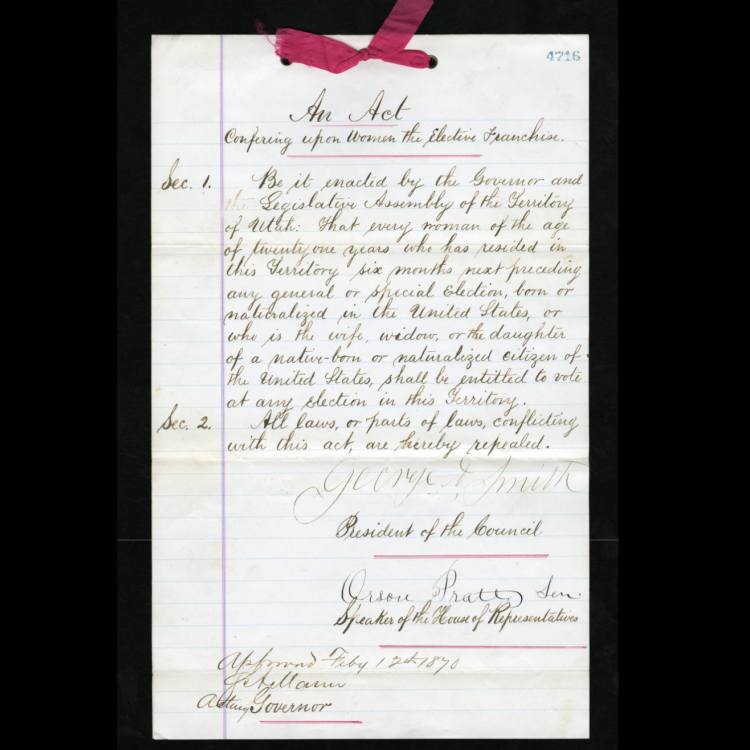 Utah Women Suffrage