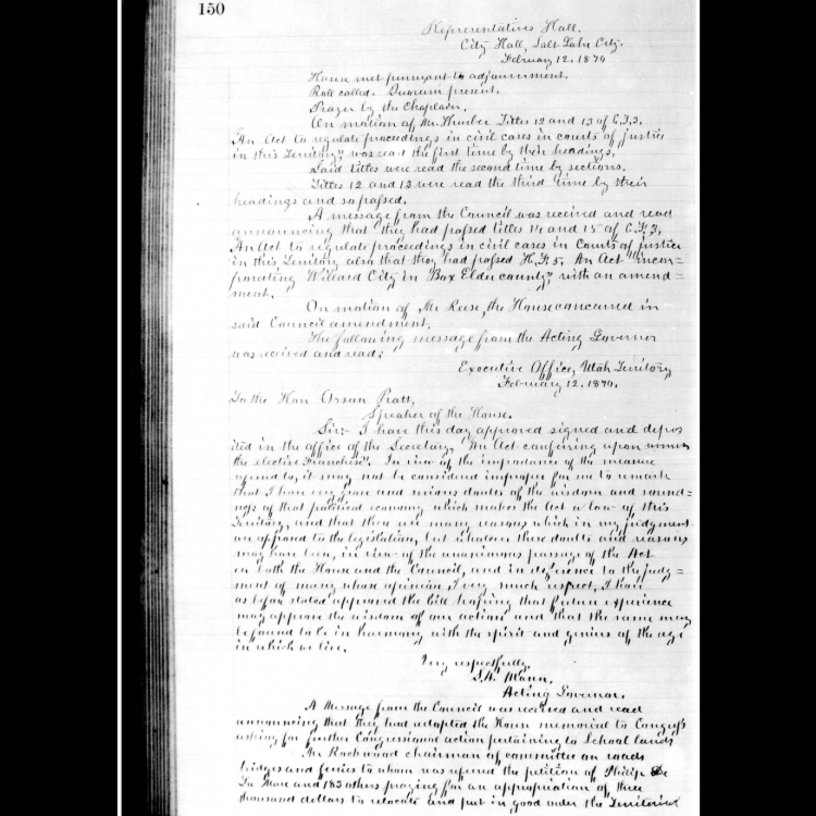 Utah Women Suffrage