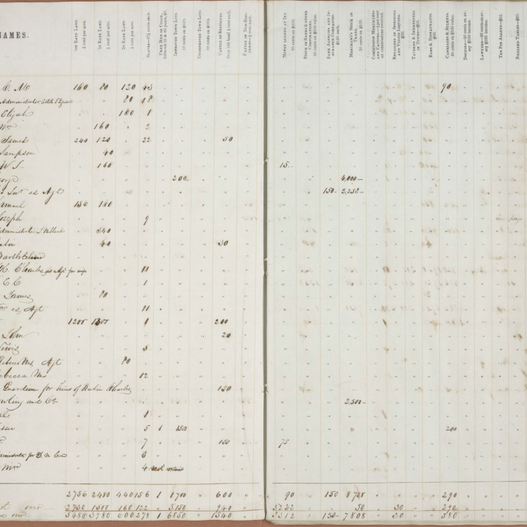 Florida County Tax Rolls, 1846 and 1847