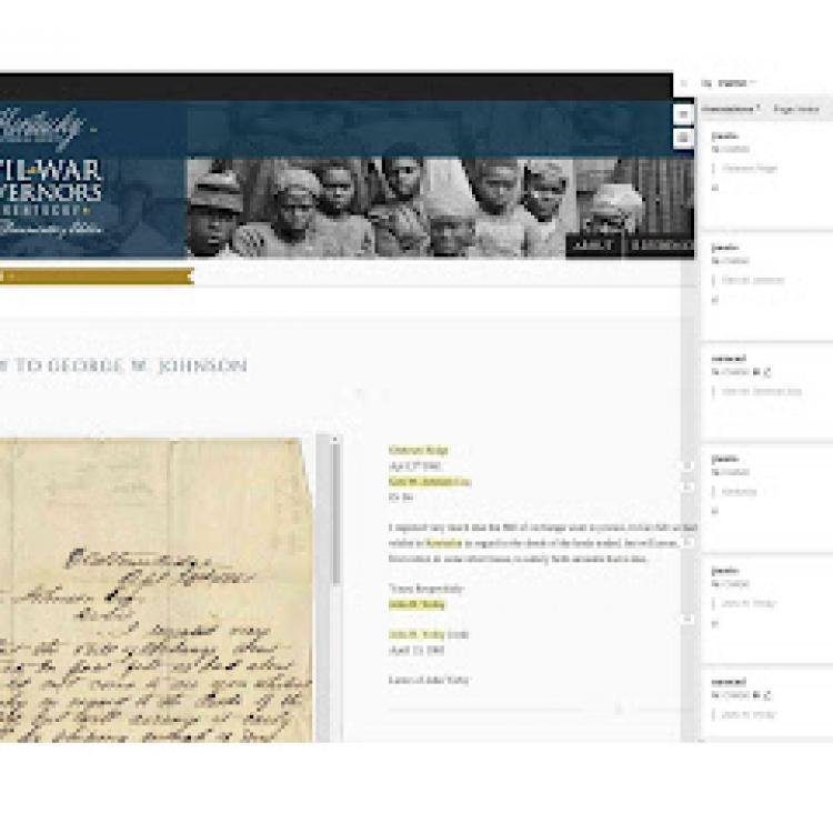 Beyond Coocurrence: Network Visualization in the Civil War Governors of Kentucky Digital Documentary Edition
