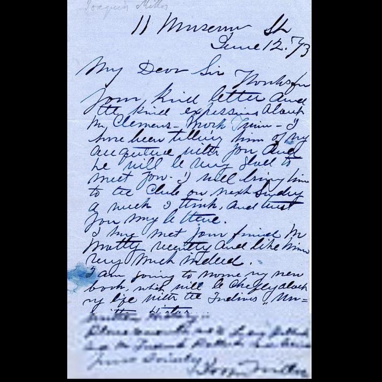 19th Century American writers: letters, manuscripts, & correspondence