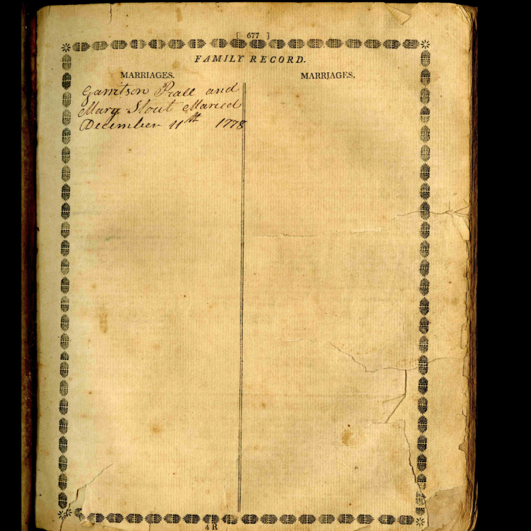 Prall family bible records