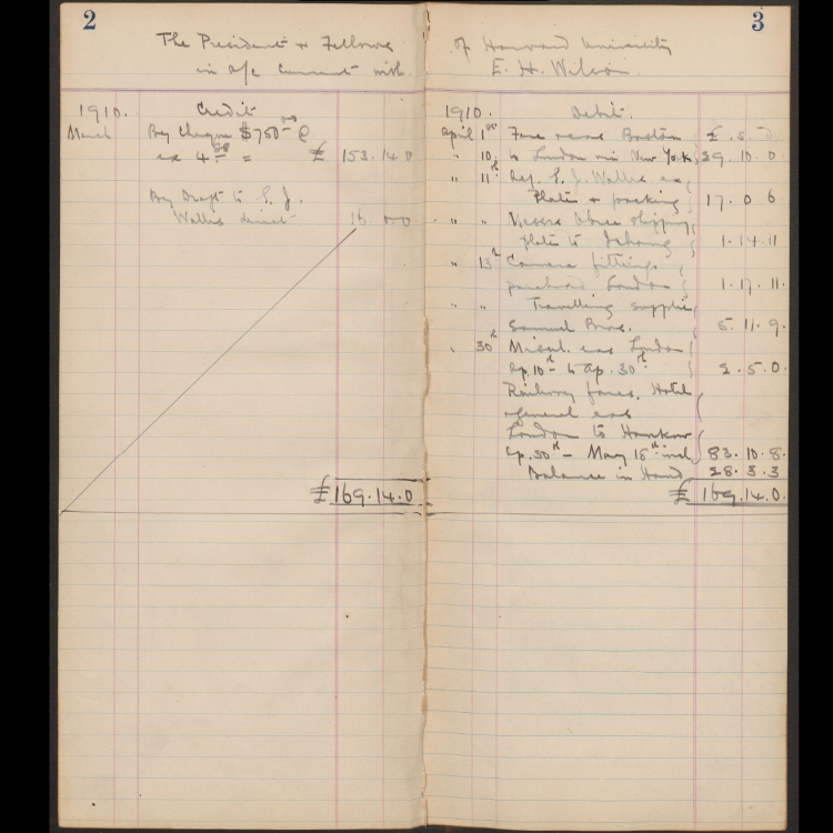 Arnold Arboretum Horticultural Library: Account Ledgers