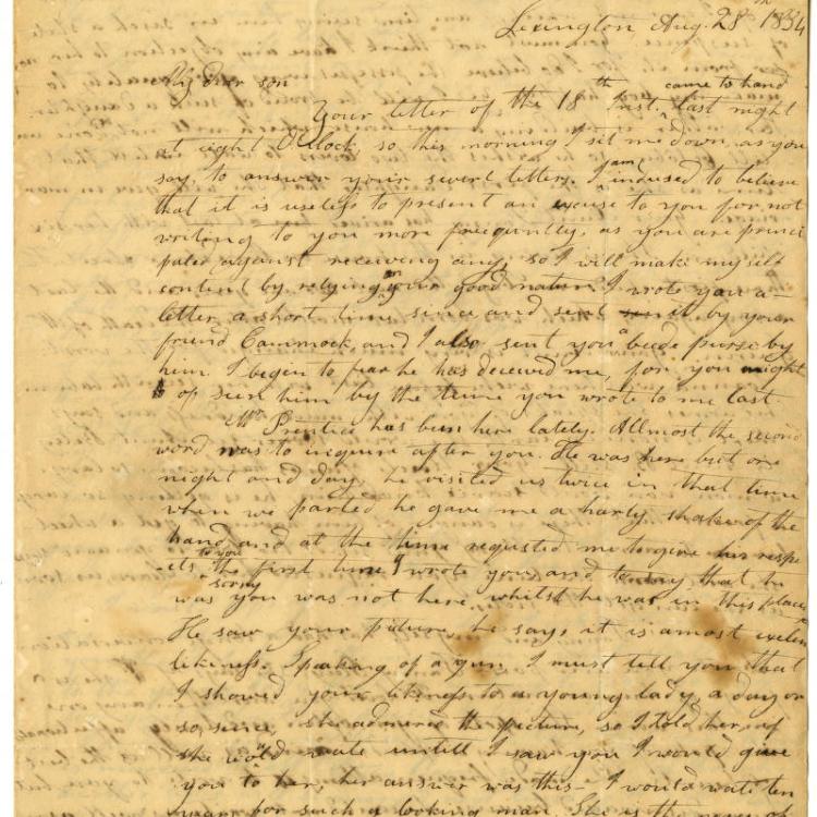 Thomas T. Sloan letter collection