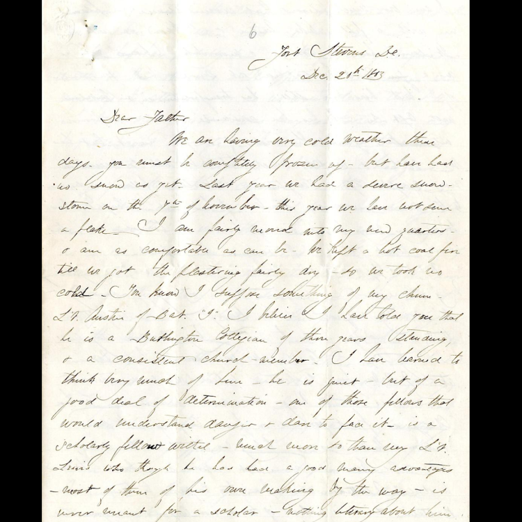 Civil War letters at Middlebury College