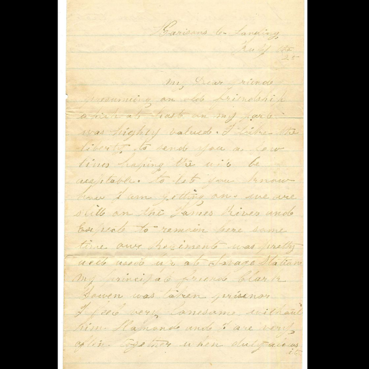 Civil War letters at Middlebury College