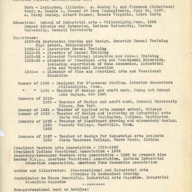 Indianapolis Public Schools Collection