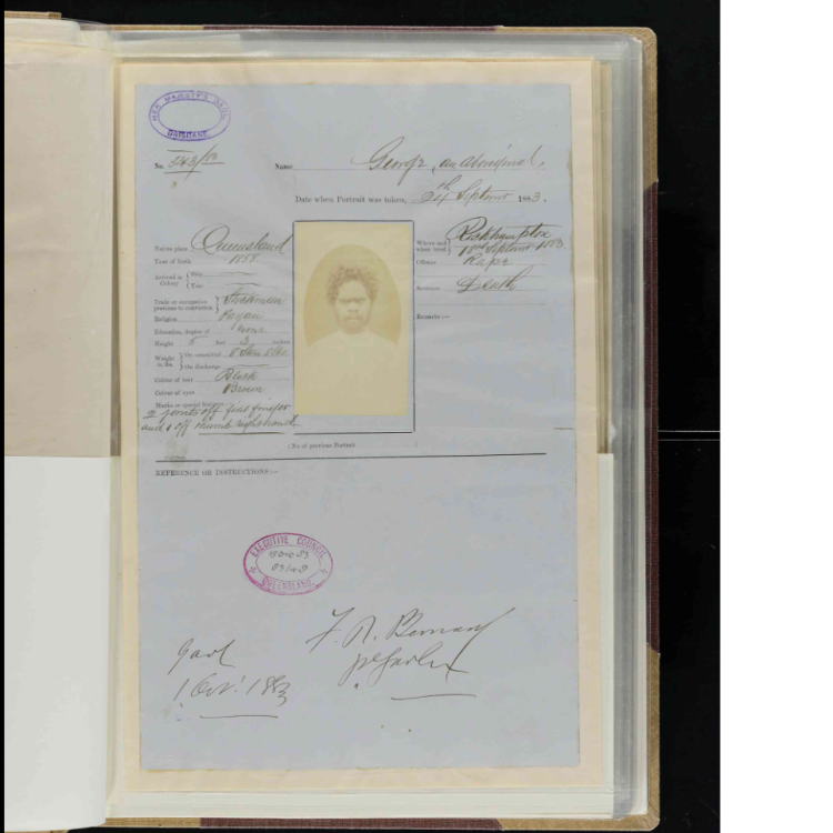 Photographic records, descriptions and criminal histories of prisoners - HM Gaol/Prison, Brisbane (Boggo Road)