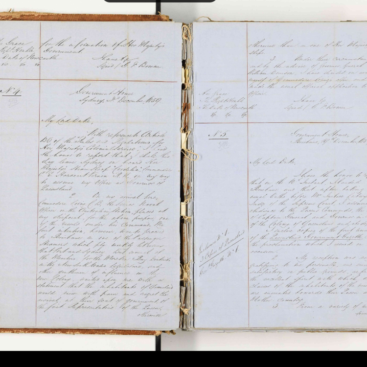 Queensland's Founding Documents: Letterbooks of the Governor of Queensland from 1859